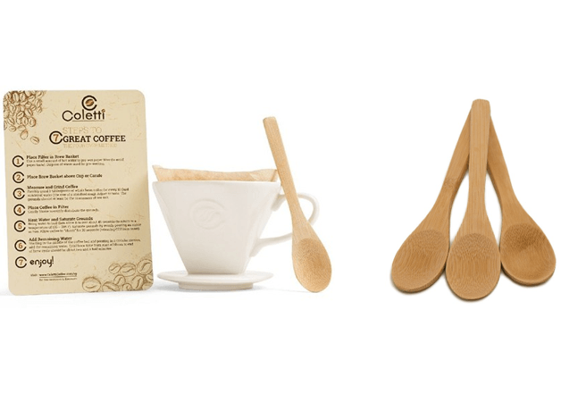 gift set pourover and bamboo mini spoons